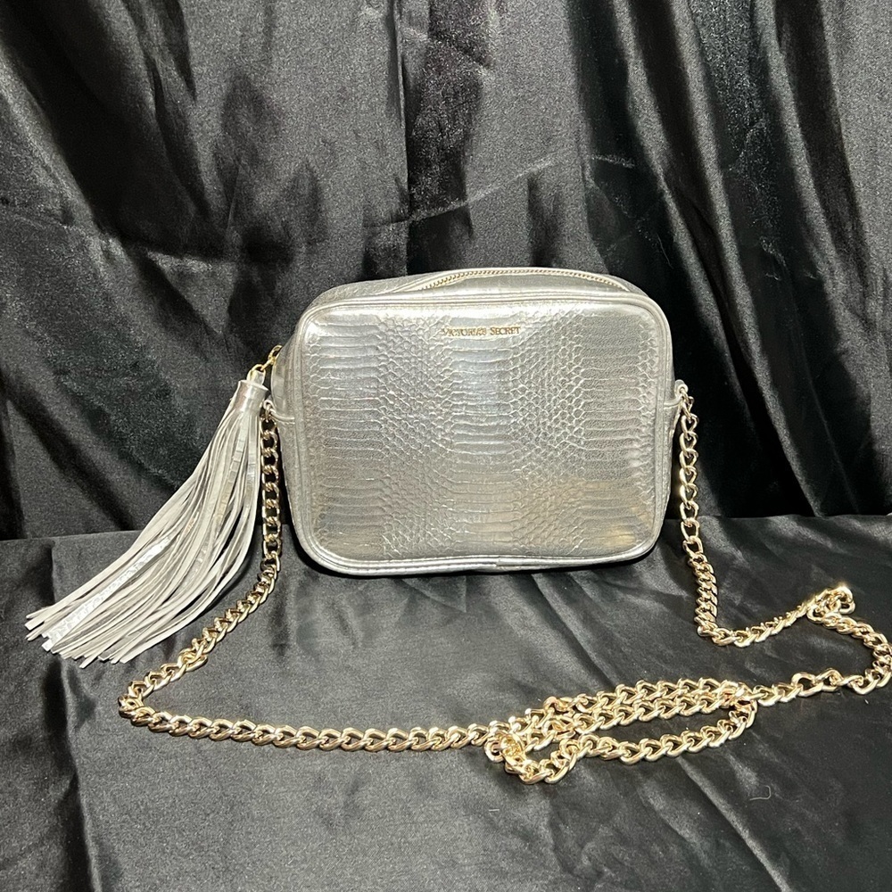 Victorias Secret - Women’s Silver Crossbody Purse